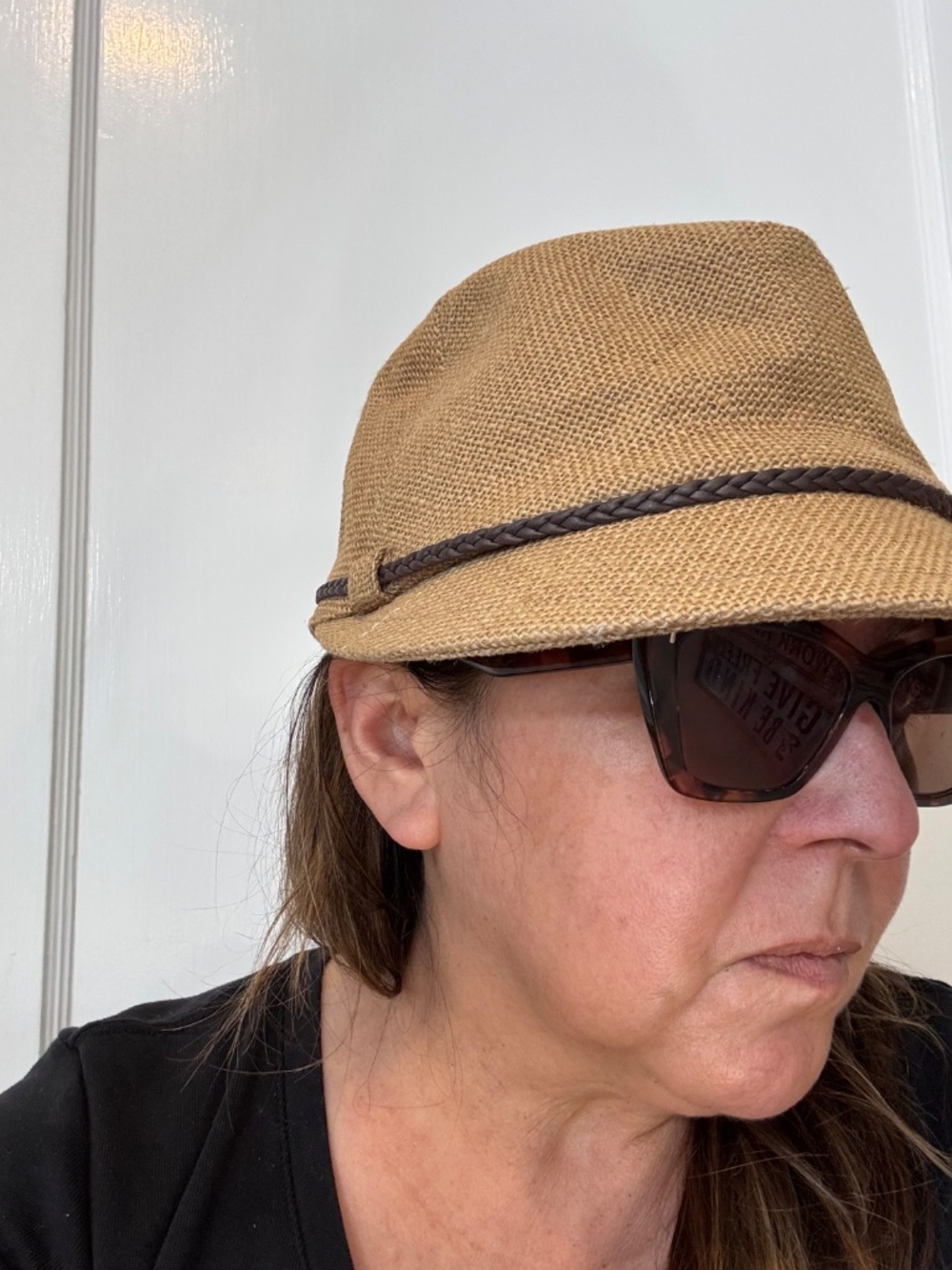 an Diego Hat Co. Woven Straw Fedora Hat with Braided Band - Like New - Picture 2 of 10